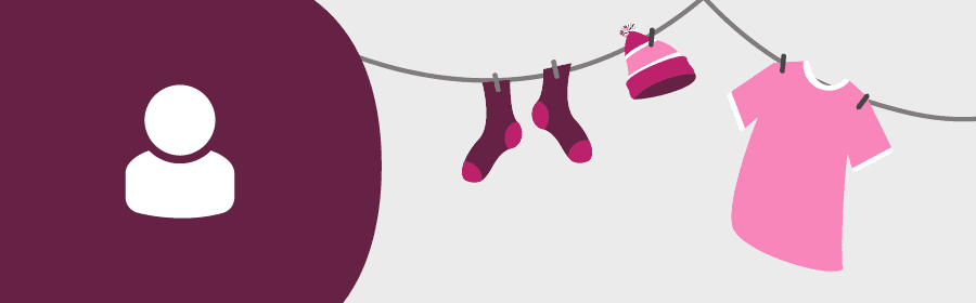 Clothes hanging on a line to dry