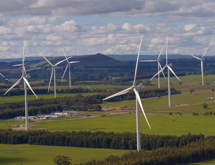 Wind turbines powering a renewable energy future